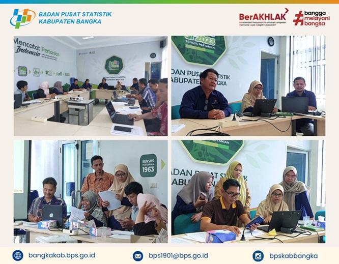 Rapat Evaluasi Tahap II Pendataan Potensi Desa Tahun 2024 Kabupaten Bangka